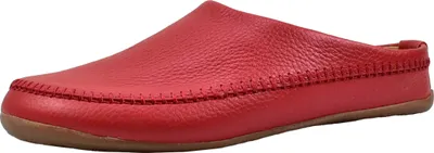 Produktbild von Haflinger Damen Hausschuh Herren Leder Ziernaht Gummisohle Everest Softi 488044, Größe:40 EU, Farbe:Rot