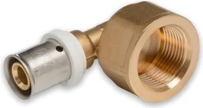 Produktbild von Selfio-Press Aluverbund Pressfitting Übergangswinkel Innengewinde 16 x 2 - 3/4' TH + U Kontur DVGW