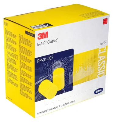 Image de 3M - Bouchons d'oreilles 3m classique jaune | Boîte de 500 pièces