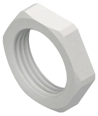 Produktbild von Sechskantmutter 1420M25 Polyamid M25 Höhe 6 mm SW 32 mm lichtgrau halogenfrei glasfaserverstärkt flammgeschützt