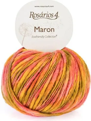 Produktbild von Rosários 4 Maronto – Vielseitige, bunte Wolle aus 100% Wolle für kreative Strickprojekte