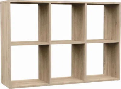 Immagine prodotto di Selsey Malax - Scaffale a giorno, 6 scomparti, rovere Sonoma, 110 cm