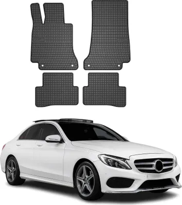 Immagine prodotto di 2014-2021 Mercedes Classe C W205 Tappetini in gomma nera 4 pezzi