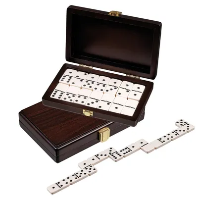 Zdjęcie produktu dla Philos Domino podwójne 6 pudełko orzechowe 20x12,5cm