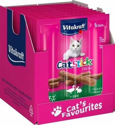 Produktbild von Vitakraft Cat-Stick Mini Ente mit Kaninchen