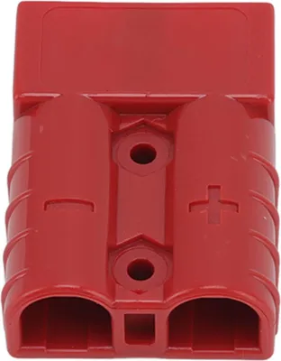 Image de Connecteur 50 A 600 V Connecteur d'alimentation haute intensité bipolaire pour système à double batterie et panneau solaire Rouge