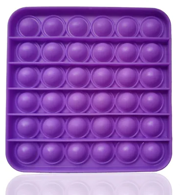 Produktbild von Fidget Toy Push Pop Bubble - Anti Stress Spielzeug - Viereck Lila