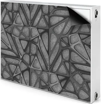 Produktbild von Magnet Heizkörper-Abdeckung Verkleidung Abdeckung Heizkörperabdeckung 90x60 cm  - Muster, Gitter auf Beton