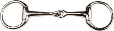 Productafbeelding van RVS trens met gebogen mondstuk, geschikt voor het optillen van de mond, model WB385 (100mm) (zilver)