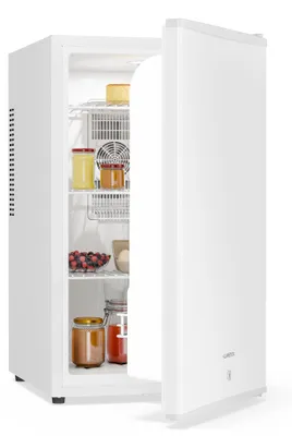 Image de Klarstein réfrigérateur, mini-réfrigérateur avec porte vitrée, mini-réfrigérateur 68 L pour boissons, snacks et cosmétiques, réfrigérateur petit et silencieux, clayettes réglables, petit réfrigérateur pour soins de la peau