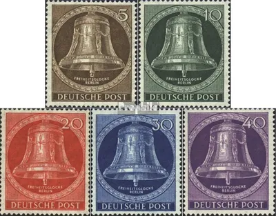 Produktbild von Briefmarken Berlin (West) 1953 Mi 101-105 (kompl.Ausg.) postfrisch Freiheitsglocke