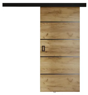 Obrázek produktu pro KIER FURNITURE Moderní posuvné dveře Plus 90 - Universal - Dub Craft 96x205x1,6 cm