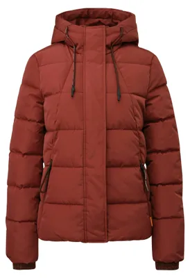 Produktbild von s.Oliver Wattierte Outdoor Jacke Regular Fit mit verstellbarer Kapuze und verlängertem Rückenteil