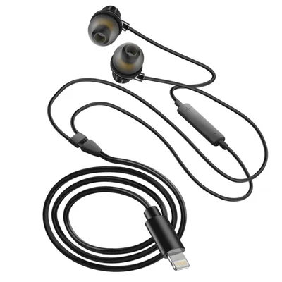 Immagine prodotto di Cuffie intrauricolari Lightning con microfono e pulsanti di controllo LinQ Black