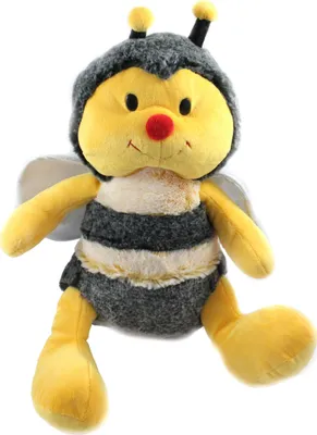 Produktbild von Plüsch Biene/Hummel, Glitzer-Flügel, Kuscheltier, gelb-schwarz H.: 33 cm (2800851)