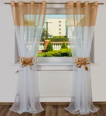 Produktbild von Fertige Gardine Holandia 145x250 Beige (Preis für ein Stück)