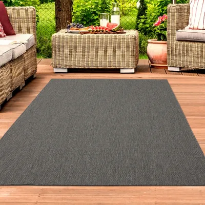 Immagine prodotto di Tappeto Modern Sisal per interni ed esterni, antracite, dimensioni: 240 x 340 cm