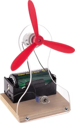 Image de matches21 Ventilateur de table Ventilateur de table 2 vitesses Kit de construction pour enfants Kit de bricolage à partir de 12 ans