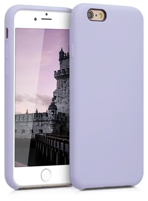 Produktbild von kwmobile Handyhülle für Apple iPhone 6 / 6S Hülle - Case Silikon - Kabelloses Laden - Schutzhülle Cover in Pastell Lavendel