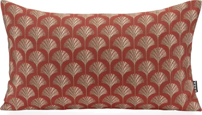 Produktbild von H.O.C.K. Erny Dekokissen 50x30cm bordeaux gold Gingko