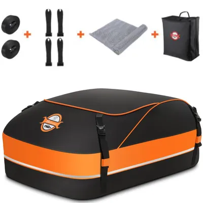 Produktbild von Sailnovo Auto Dachbox 15 Kubikfuß Faltbar Dachtasche Wasserdicht Dachkoffer Trag