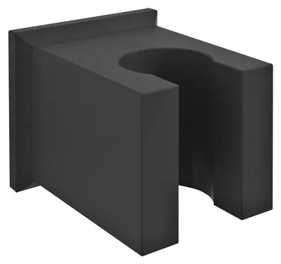 Produktbild von Sapho Brausehalter, eckig, schwarz matt