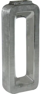 Obrázek produktu pro Keramická váza – stříbrná barva – 16 x 7 x 40 cm