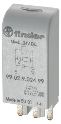 Zdjęcie produktu dla FINDER dioda modułu przeciwzakłóceniowego 6-24VDC LED