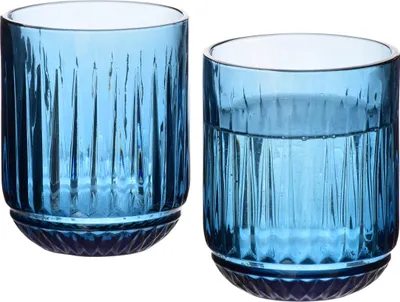 Zdjęcie produktu dla Szklanka ELISE Blue 7,5 x 9,4 cm, 260 ml, fioletowa, zestaw 4 sztuki