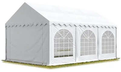 Produktbild von TOOLPORT Hochwertiges Zelt Partyzelt Festzelt 3x6 m PVC weiß wasserdicht schwer entflammbar