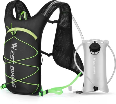 Produktbild von Fahrrad-Trinkrucksack Fahrradrucksack mit Wasserbeutel Outdoor-Sportrucksack Tragbarer leichter atmungsaktiver Rucksack Reflektierend Ergonomisch