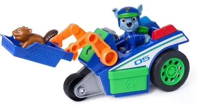Produktbild von Fahrzeug und Spielfigur: Rettungsdienst Rocky, die PAW Patrol, SPIN MASTER. Ab 3 Jahren