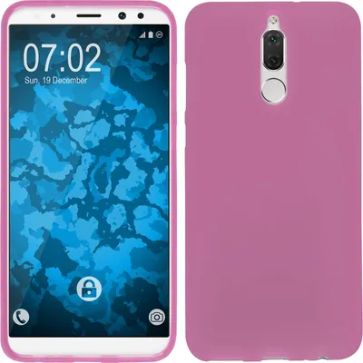 Produktbild von PhoneNatic Case kompatibel mit Huawei Mate 10 Lite - pink Silikon Hülle matt Cover