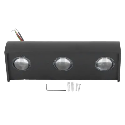 Produktbild von LED-Wandleuchten, 3, 3 W, blendfrei, weiches warmes Licht, IP65, wasserdicht, langlebiges Aluminium, modernes Design für den Außenbereich