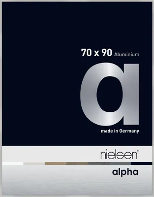 Produktbild von nielsen Aluminium Bilderrahmen Alpha, 70x90 cm, Silber Matt