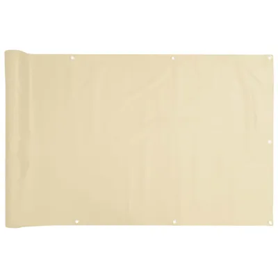 Productafbeelding van Balkonscherm 300x120 cm PVC crèmekleurig