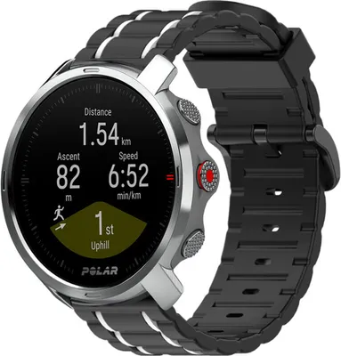Produktbild von Strap-it® Polar Grit X Sportschnallenband (Schwarz/Weiß)