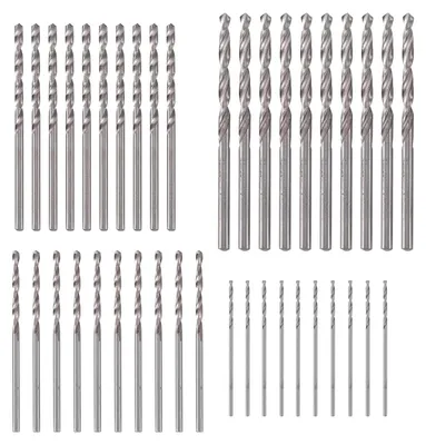 Imagen del producto de Juego de mini brocas helicoidales, de 40 piezas, de 0,5 a 2 mm, para madera y plástico