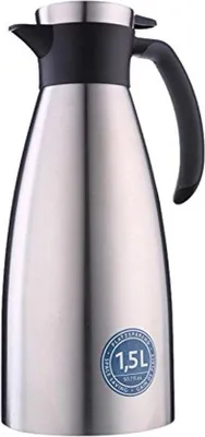 Produktbild von Isolierkanne 1,5L Edelstahl warm/kalt für Kaffee und Tee