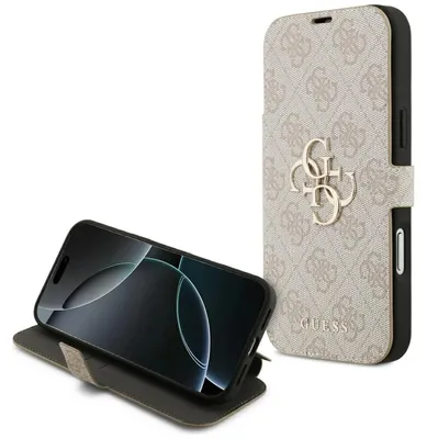 Obrázok produktu pre Guess 4G kovové puzdro s klopkou pre iPhone 18 Pro Max / iPhone 17 Pro Max, ružové