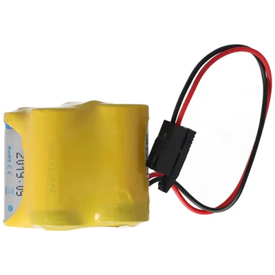 Obrázok produktu pre Poznámka zástrčka 6 V batéria vhodná pre BR-2/3AGCT4A, A98L-0031-0025, CL 25A, A06B-6114-K504, prosím porovnajte konektor presne s originálnou batériou