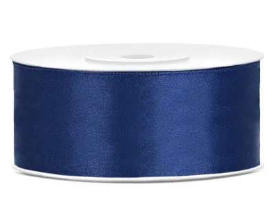 Zdjęcie produktu dla Tasiemka satynowa, granat, 25mm/25m (1 szt. / 25 mb.)