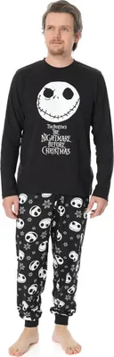 Image de Nightmare Before Christmas - Pyjama pour homme NS7025 (L) (Noir/Blanc)