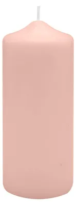 Produktbild von Spitzkopf Stumpen Kerzen Taupe Rosa 25 x Ø 6 cm, 8 Stück