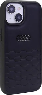 Produktbild von Audi GT Synthetic Leather Case für iPhone 15 Plus schwarz