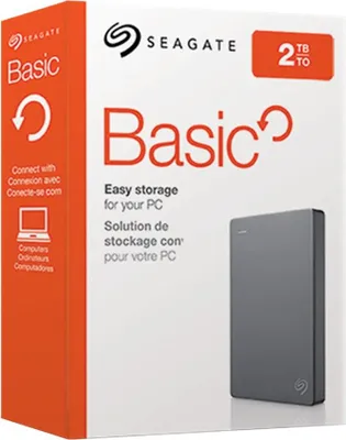 Produktbild von Seagate Basic, 2 TB, 2.5", 2.0, Silber