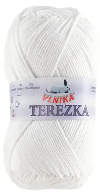 Strickgarn TEREZKA 100% Baumwolle, weiss