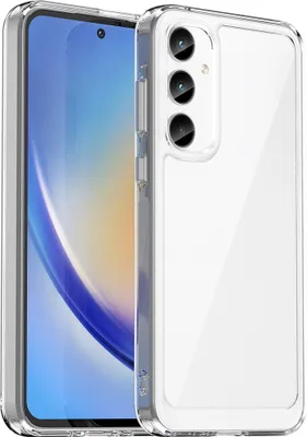 Produktbild von Schutzhülle für Samsung Galaxy A35 Klar Rückseite Stoßfeste TPU Silikon Bumper Hülle Transparent