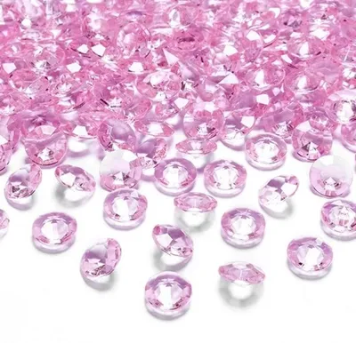 Produktbild von 100 Dekosteine Diamant | Ø 12 mm Rosa