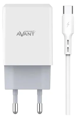 Image de Chargeur AVANT USB 2.4A -- 2 ports + câble type C